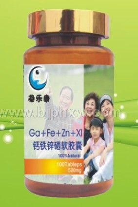 钙铁锌硒 500mg×100粒