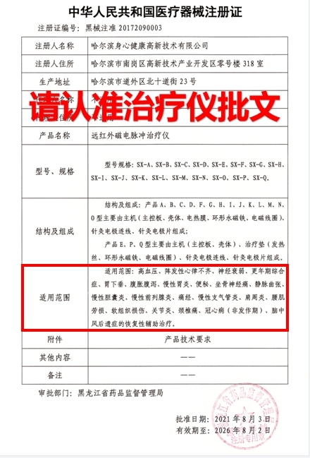 远红外磁电脉冲治疗仪（SX-D）